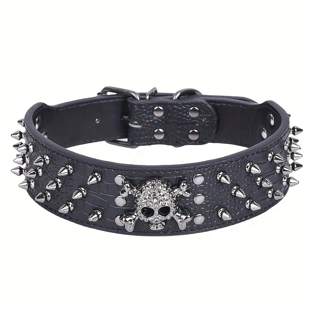 PU Leather Spiked Collar
