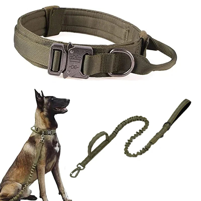 Durable Tactical Collar and Leash Set
