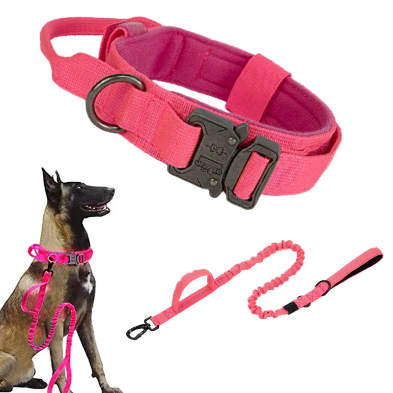 Durable Tactical Collar and Leash Set
