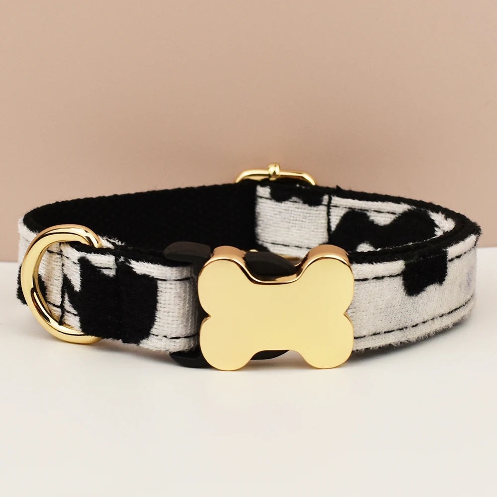 Dog Collar with Engraved Nameplate