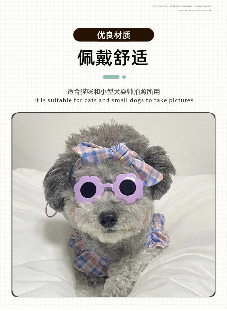 Heart Shaped Dog Sunglasses