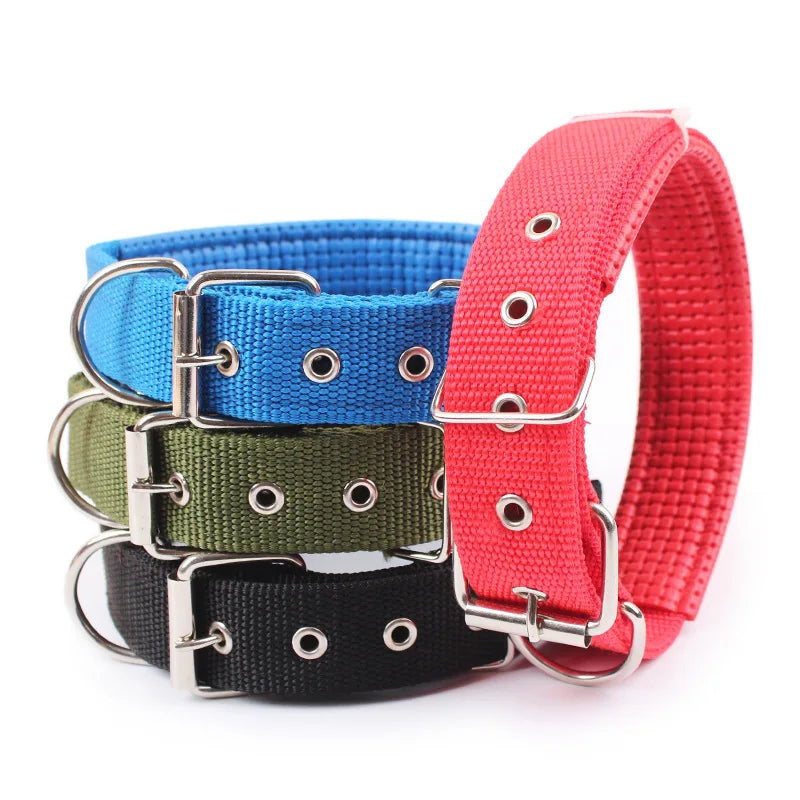 Solid Nylon Dog Collars for All Breeds-2