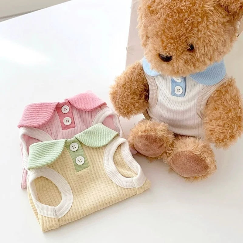 Summer Dog Polo Shirt for Small Dogs