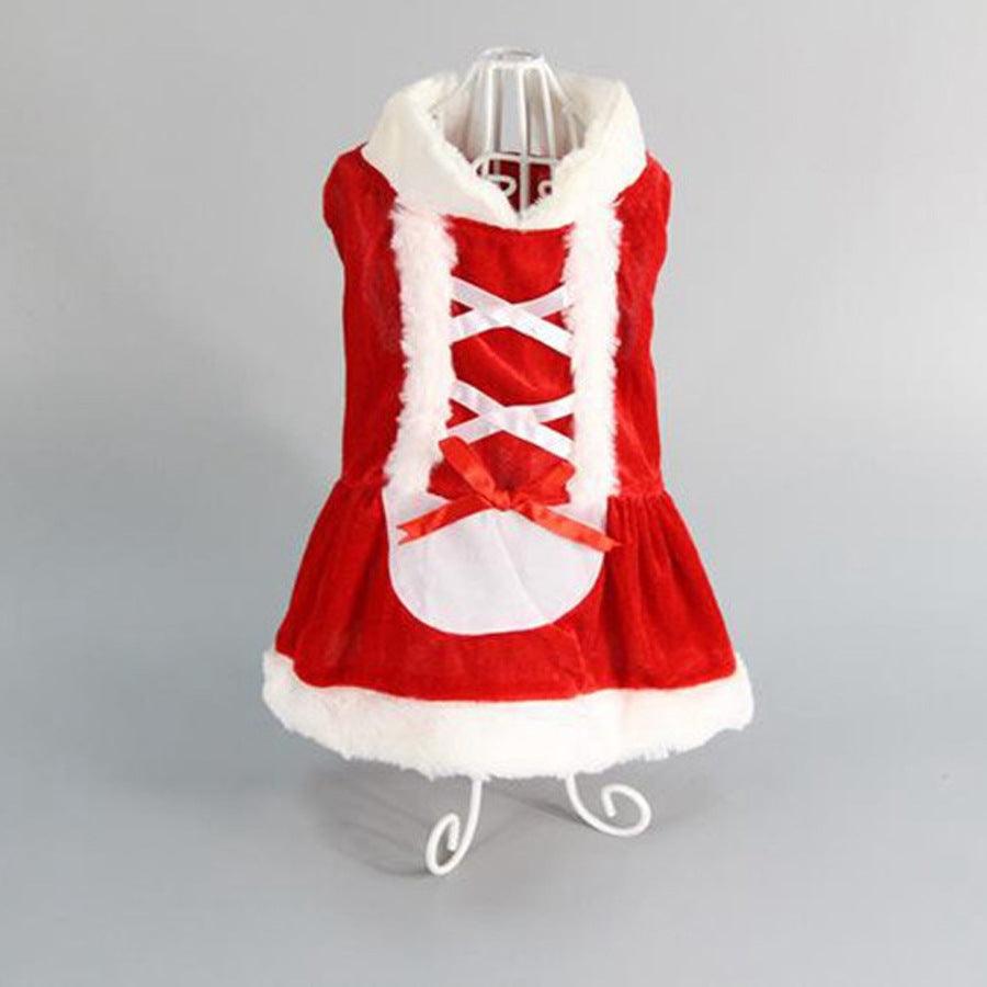 Festive Plaid Dog Dress - Cozy Christmas Pet Outfit For Small Dogs-6