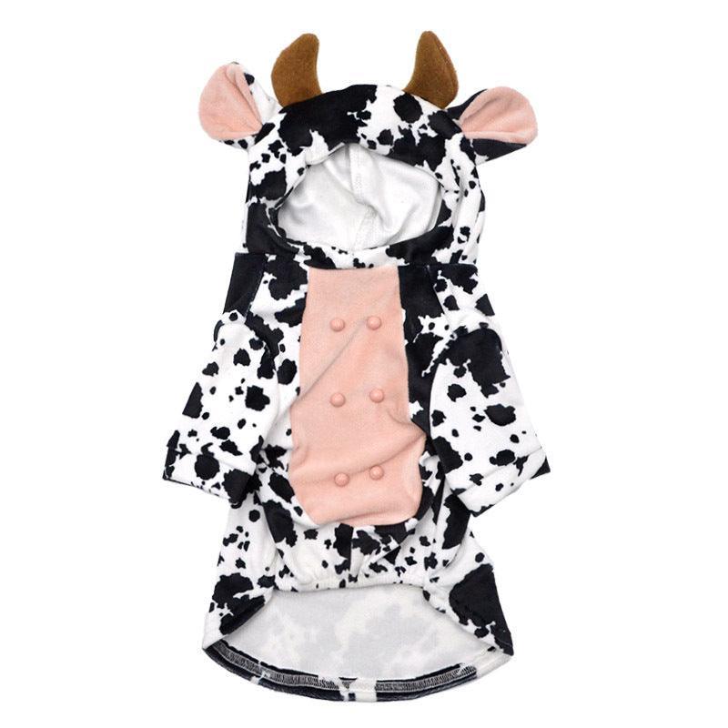 Cow Print Pet Costume - Adorable And Creative Dog Clothes-1