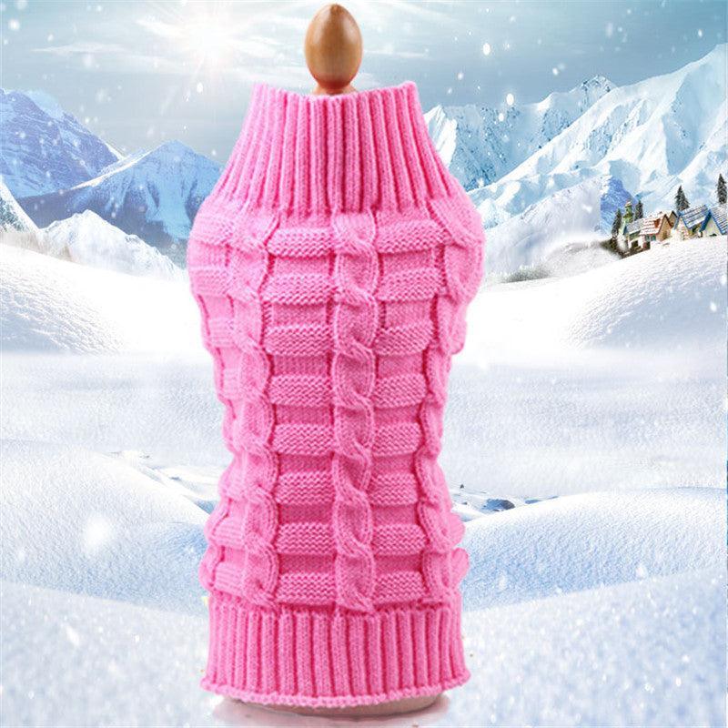 Cozy Cashmere Knit Pet Sweater - Stylish Dog Clothes For Your Furry Friend-1