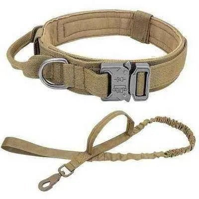 Elite Guardian Military Dog Collar & Bungee Leash Set-4