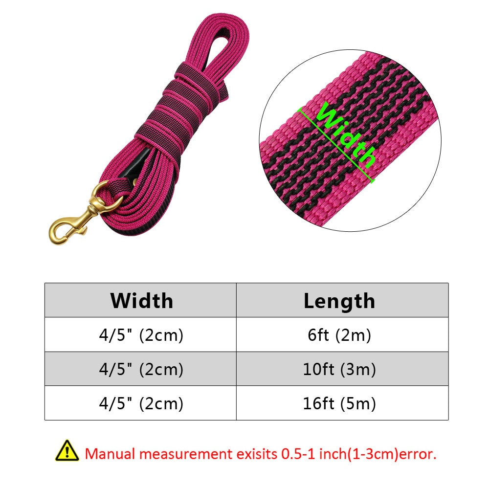 Long Dog Leash Nylon Non-slip Dog Tracking Lead-1