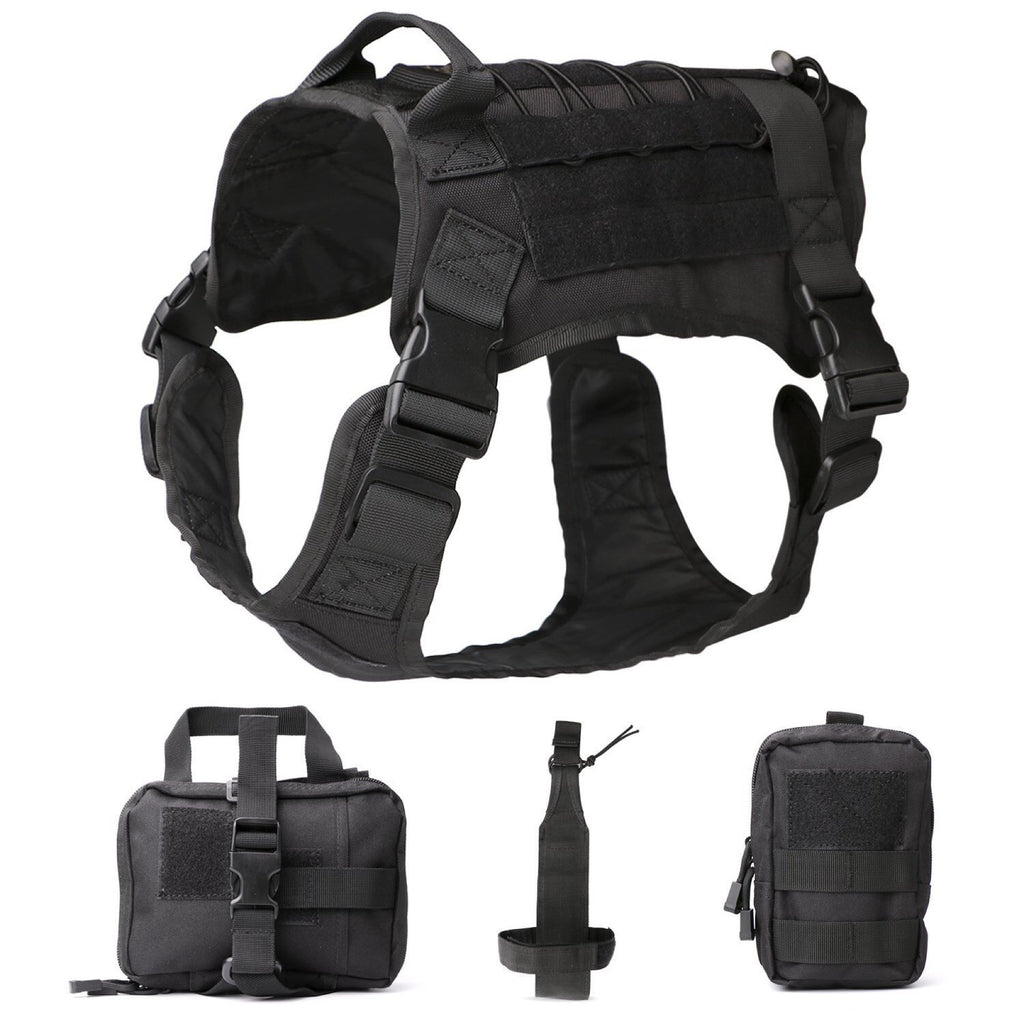 Outdoor Dog Vest Five Piece Suit Tactical Dog Clothing Dog Supplies-1