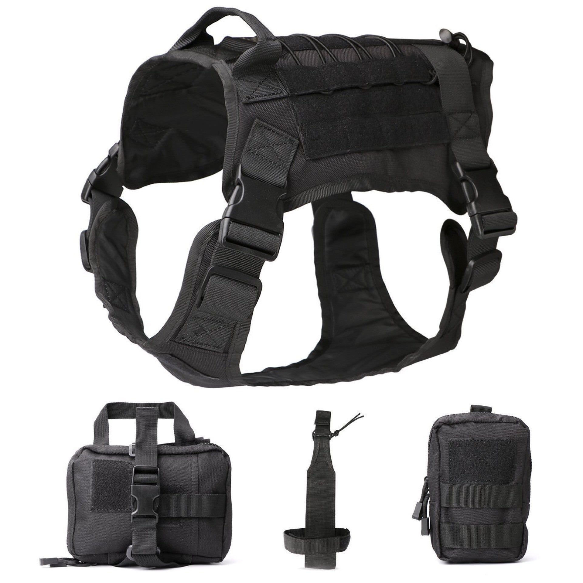 Outdoor Dog Vest Five Piece Suit Tactical Dog Clothing Dog Supplies-1