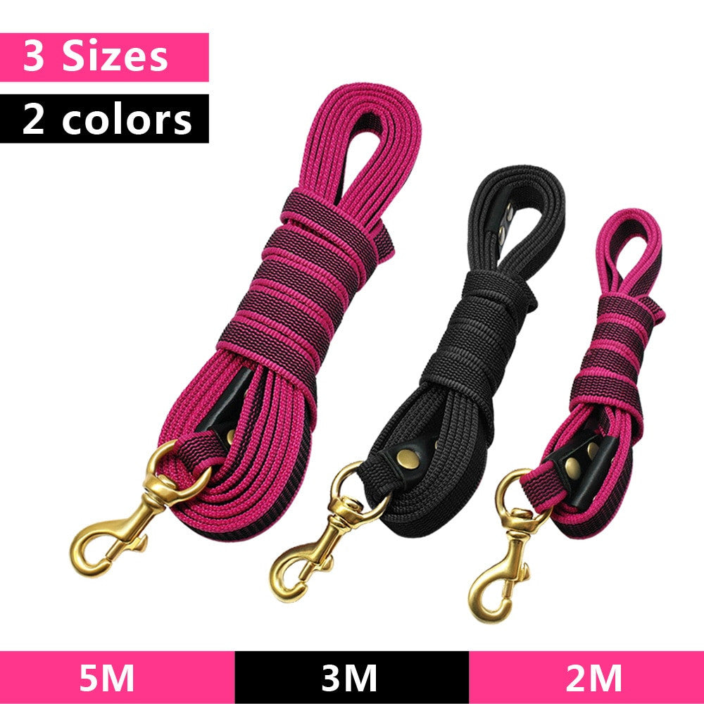 Long Dog Leash Nylon Non-slip Dog Tracking Lead-5