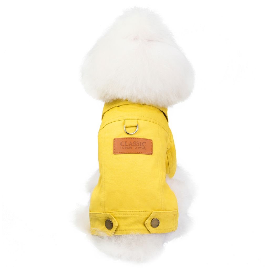 Yellow Seasons Dog Jacket by Doggy Doo Little-1