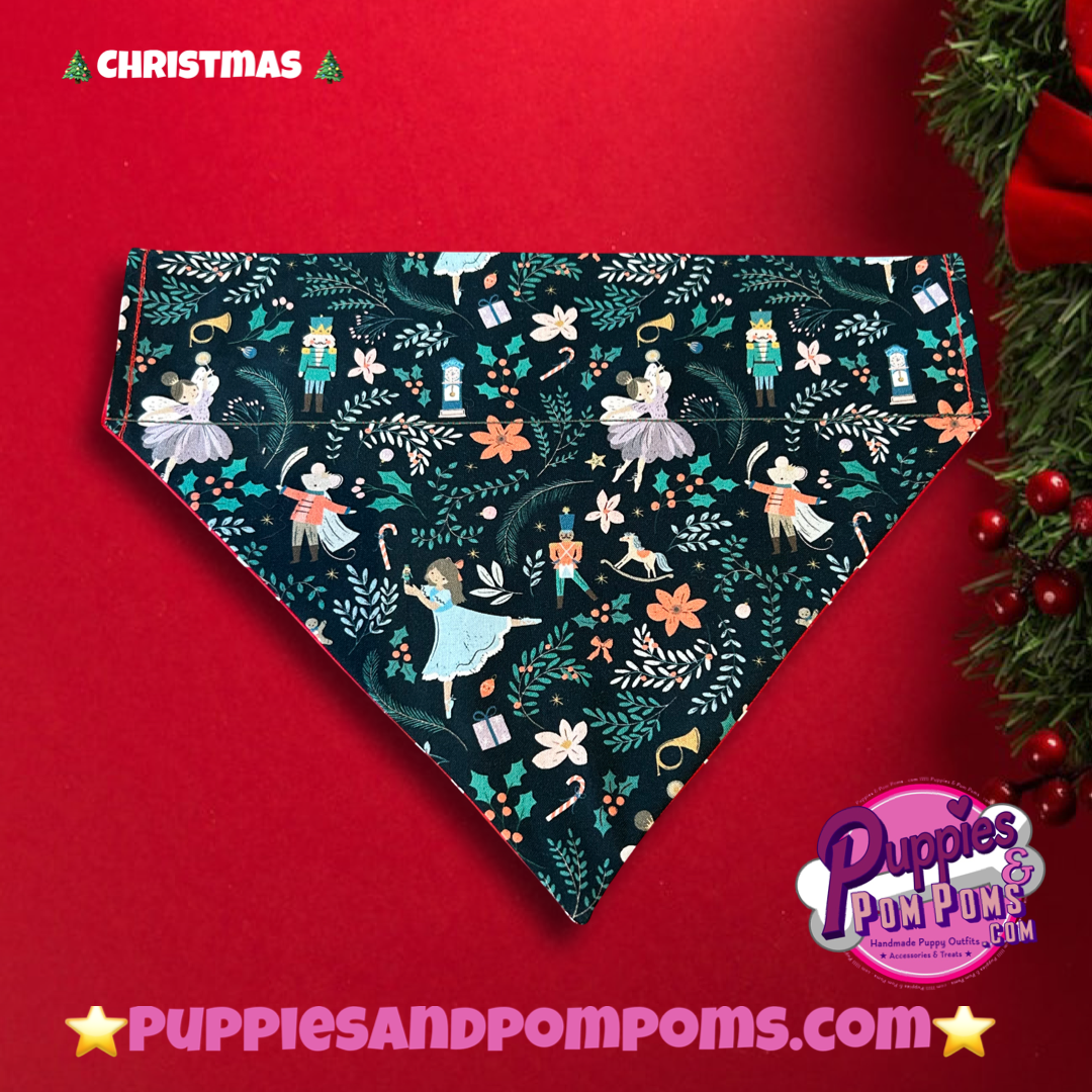 Christmas Dog Bandana - Sugar Plum Fairy