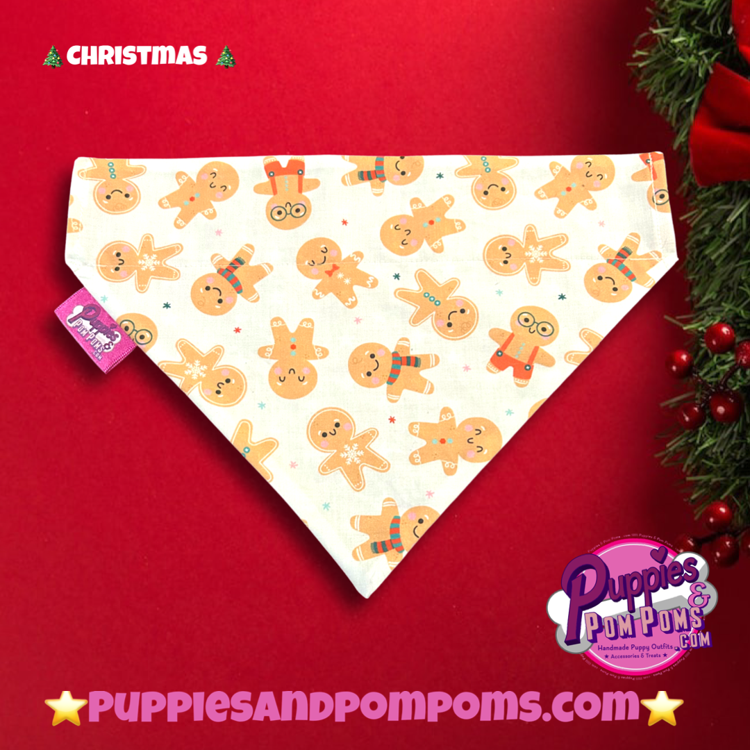 Christmas Gingerbread Men Bandana