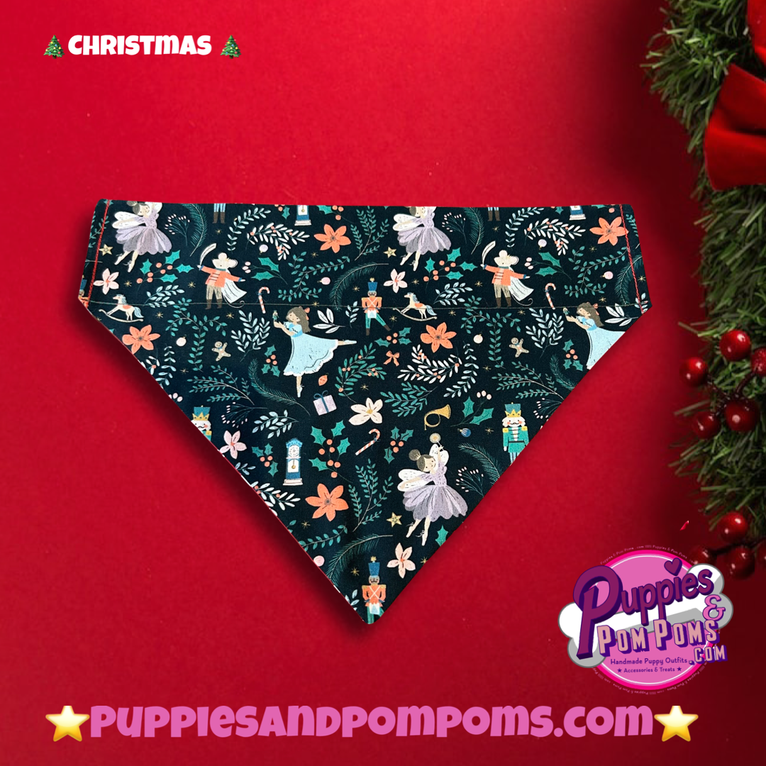 Christmas Dog Bandana - Sugar Plum Fairy