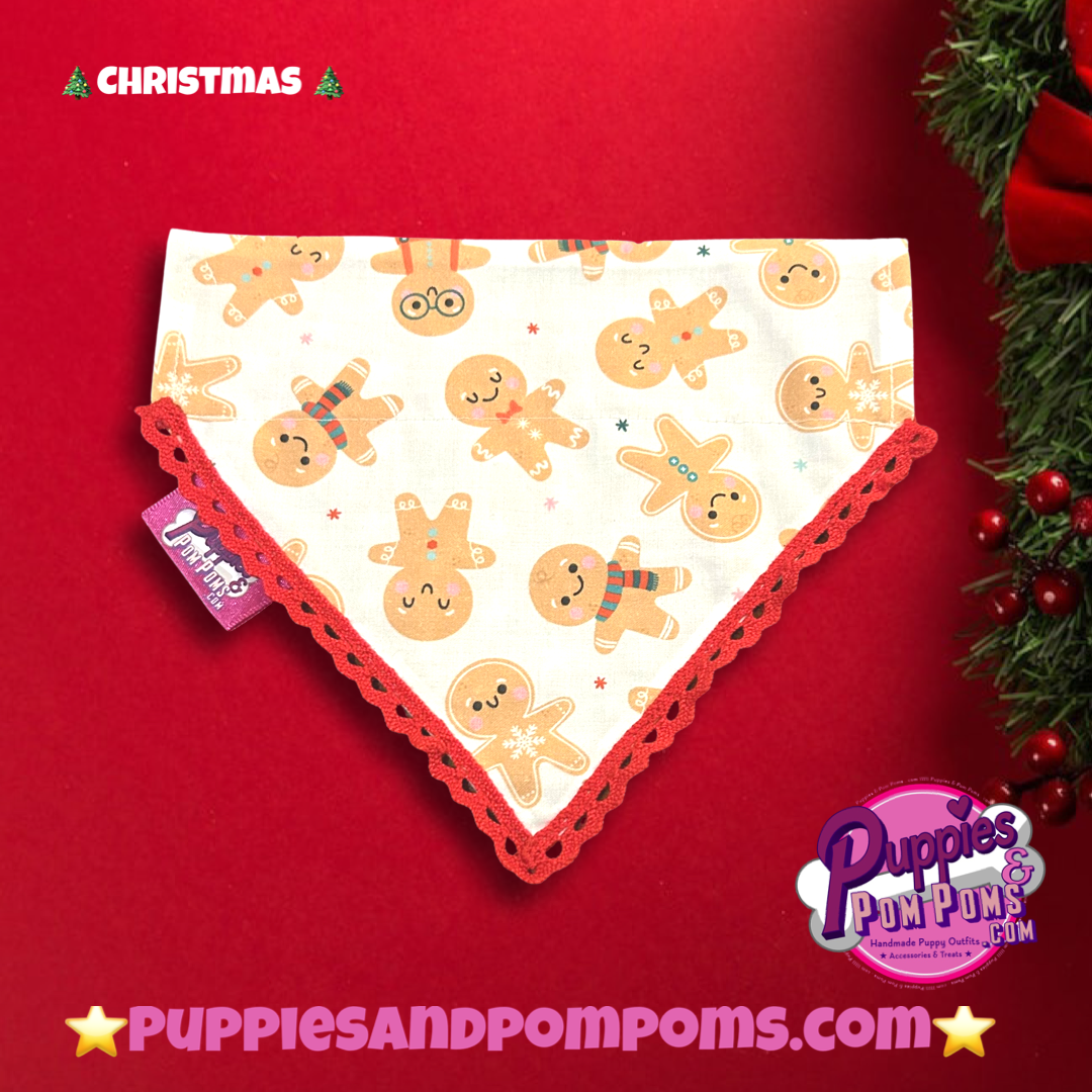 Christmas Gingerbread Men Bandana
