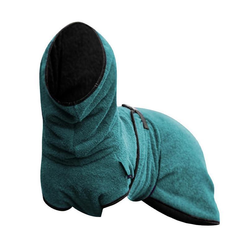 Dog Puppy Hoodies Jacket Solid Coat Pet Winter Soft Warm Clothes S-5XL Lake Blue-7