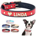 Luxury Rhinestone Pet Collar with Letter Charm-0