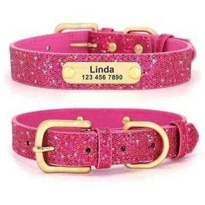 Personalised Sequin Sparkle Pet ID Collar-8