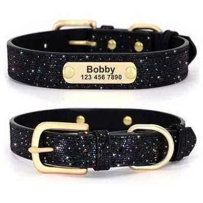 Personalised Sequin Sparkle Pet ID Collar-7