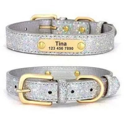 Personalised Sequin Sparkle Pet ID Collar-2