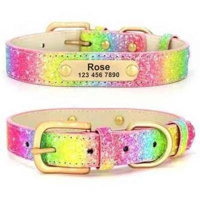 Personalised Sequin Sparkle Pet ID Collar-6