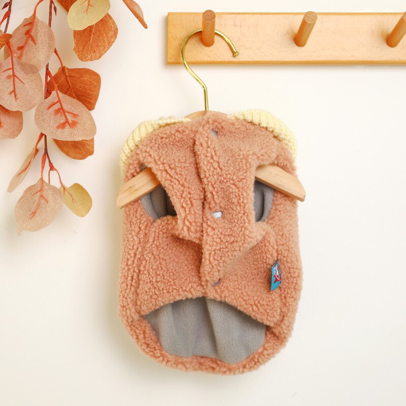 Winter Dog Clothes Puppy Hoodies for Small Medium Dogs French Bulldog Chihuahua Coat Warm Jacket Dog Clothes Honden Kleding-4