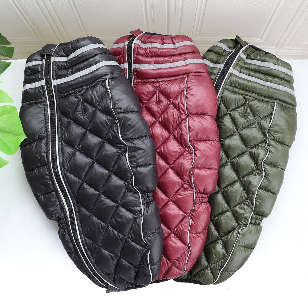 Waterproof Clothes for Large Dogs Reflective Dog Jacket Coat Warm Winter Pet Outdoor Clothing French Bulldog Costume Outfit 4XL-4