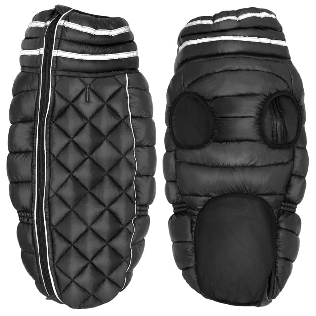 Waterproof Clothes for Large Dogs Reflective Dog Jacket Coat Warm Winter Pet Outdoor Clothing French Bulldog Costume Outfit 4XL-2