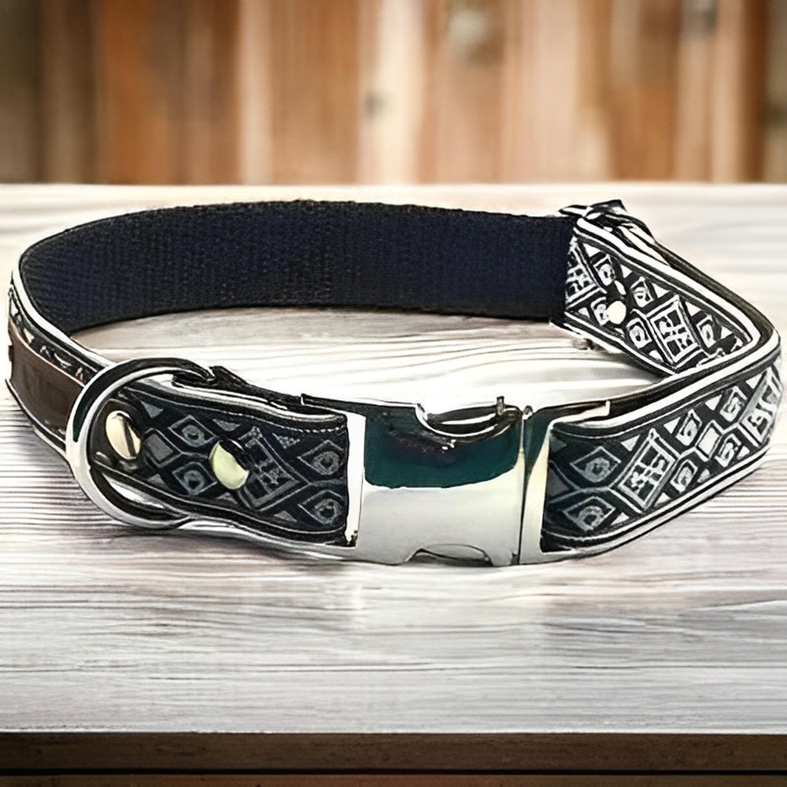 Regal Paws Cotton Dog Collar: Personalised Pup Elegance-0