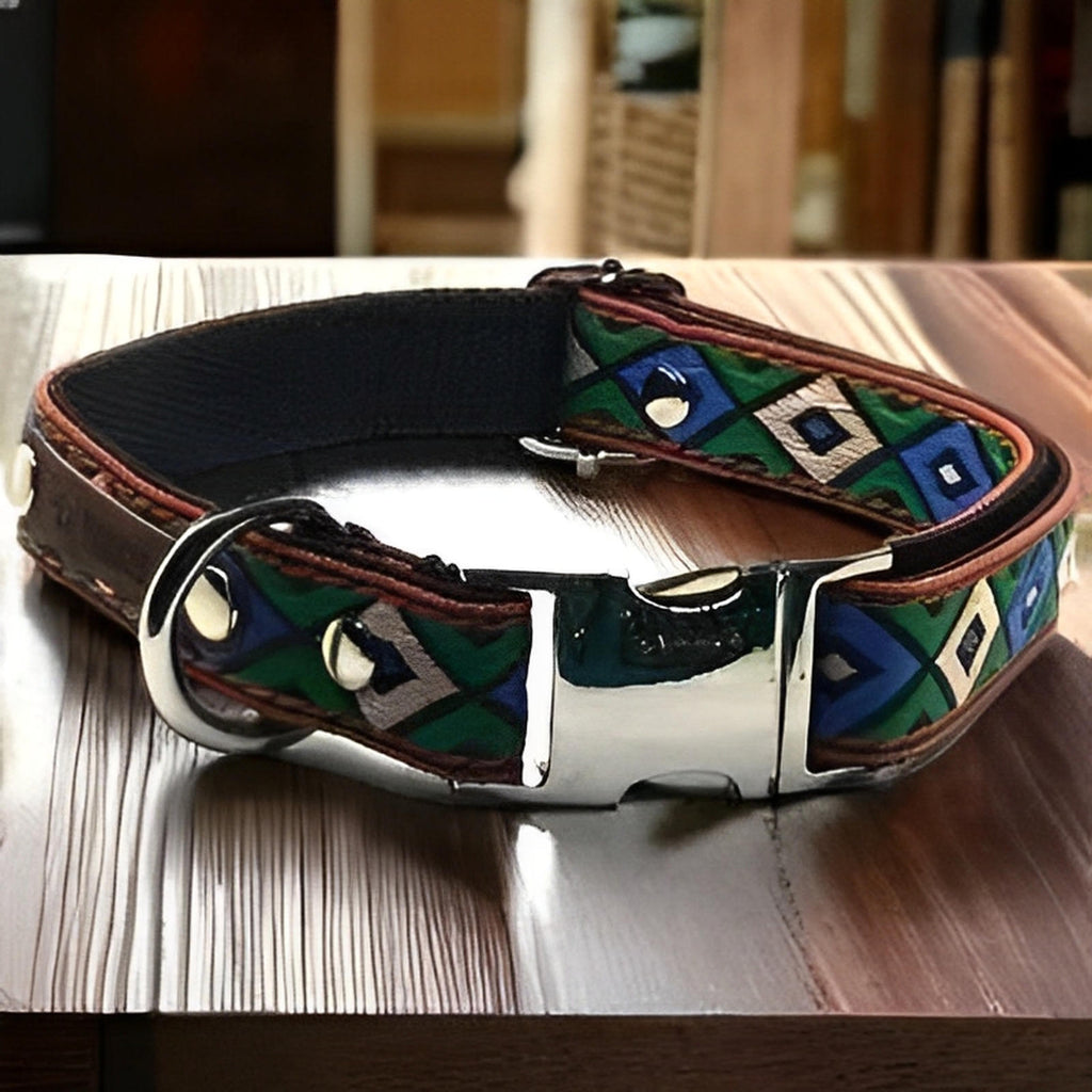 Regal Paws Designer Cotton Dog Collar 🌟-0