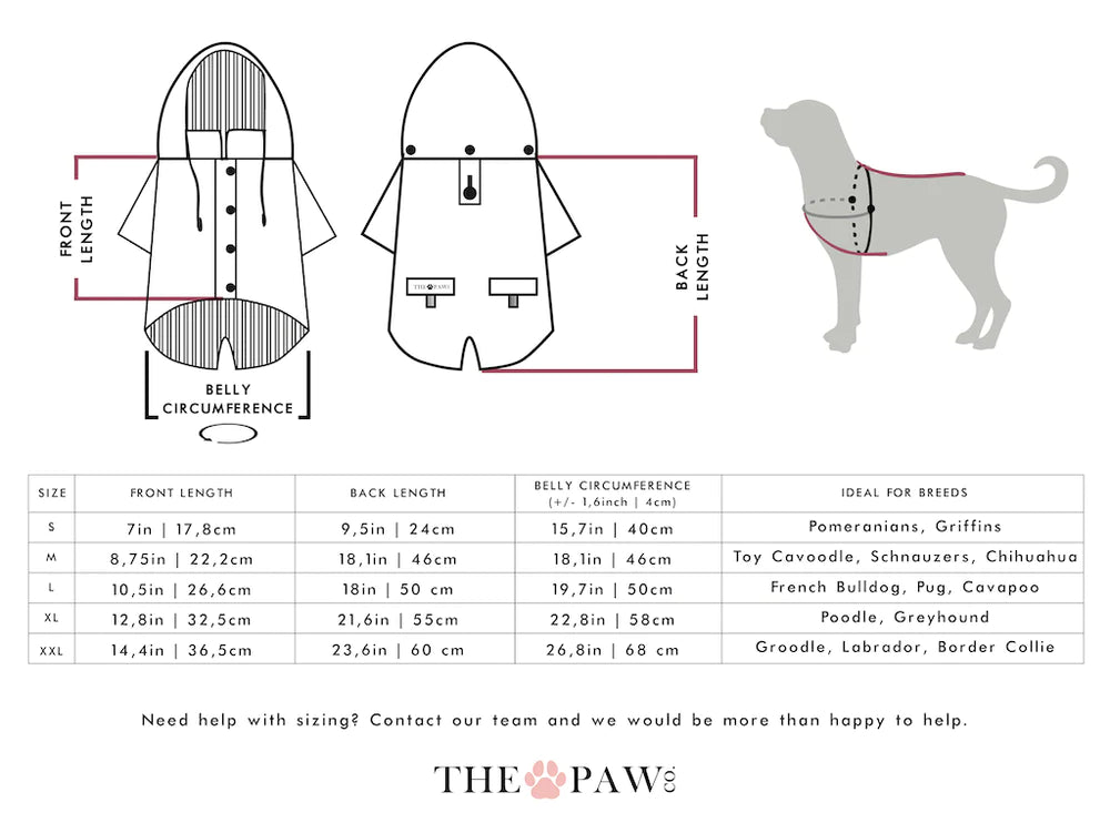 Sloane Waterproof Dog Rain Jacket (Blush) – by The Paw Co.-5